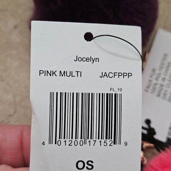 RARE SET 3 JOCELYN FAUX FUR PONYTAIL HOLDER HAIR TIE WRAP BAND ACCESSORY